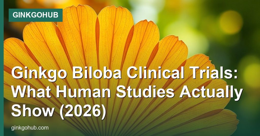 Ginkgo Biloba Clinical Trials: What Human Studies Actually Show (2026) - GinkgoHub